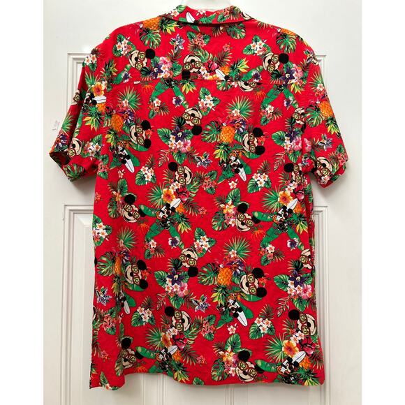 Disney Mickey Tropical Men’s Short Sleeve Shirt Size XL Excellent Condition - Picture 4 of 8